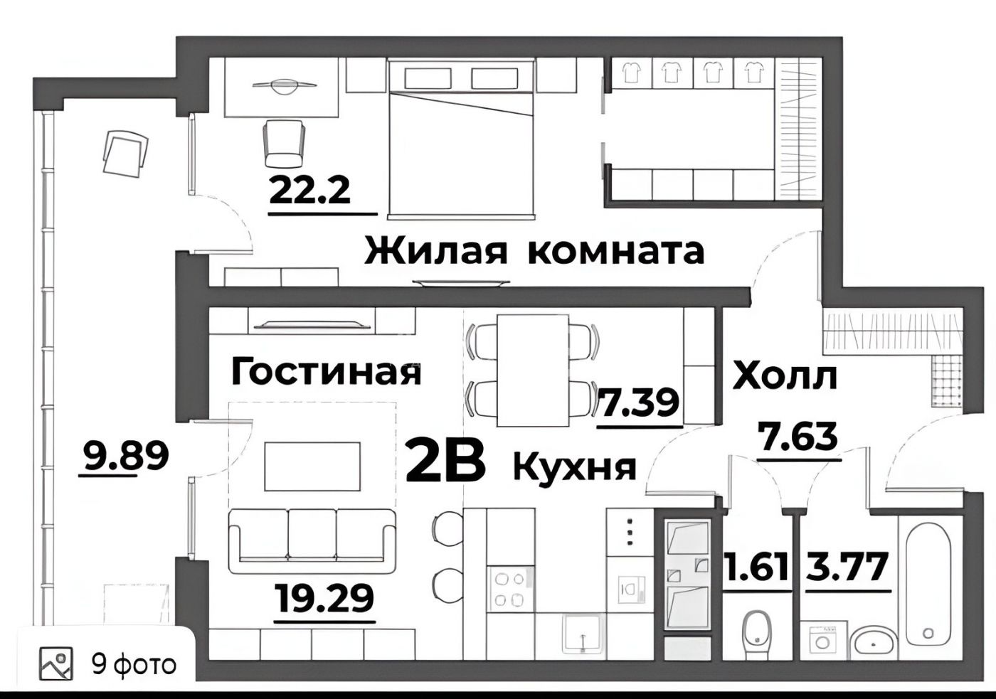 Продажа 2-комнатной квартиры, Пенза, улица Лозицкой,  1А