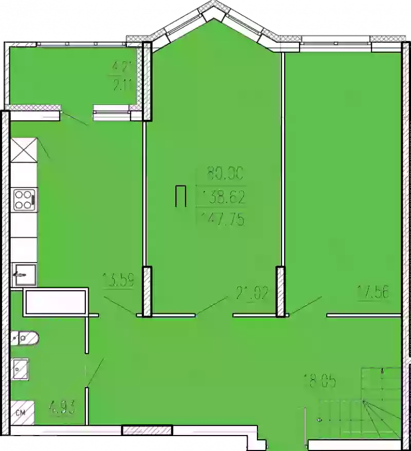 Продажа 4-комнатной новостройки, Пенза, улица Кордон Студеный,  47
