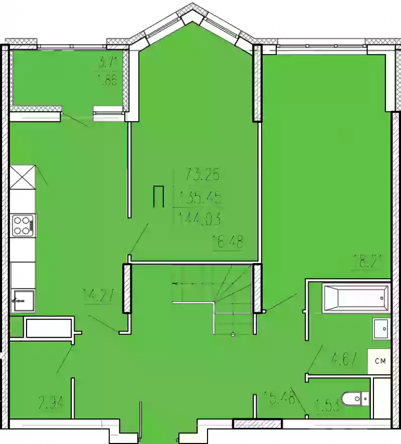 Продажа 4-комнатной новостройки, Пенза, улица Кордон Студеный,  47