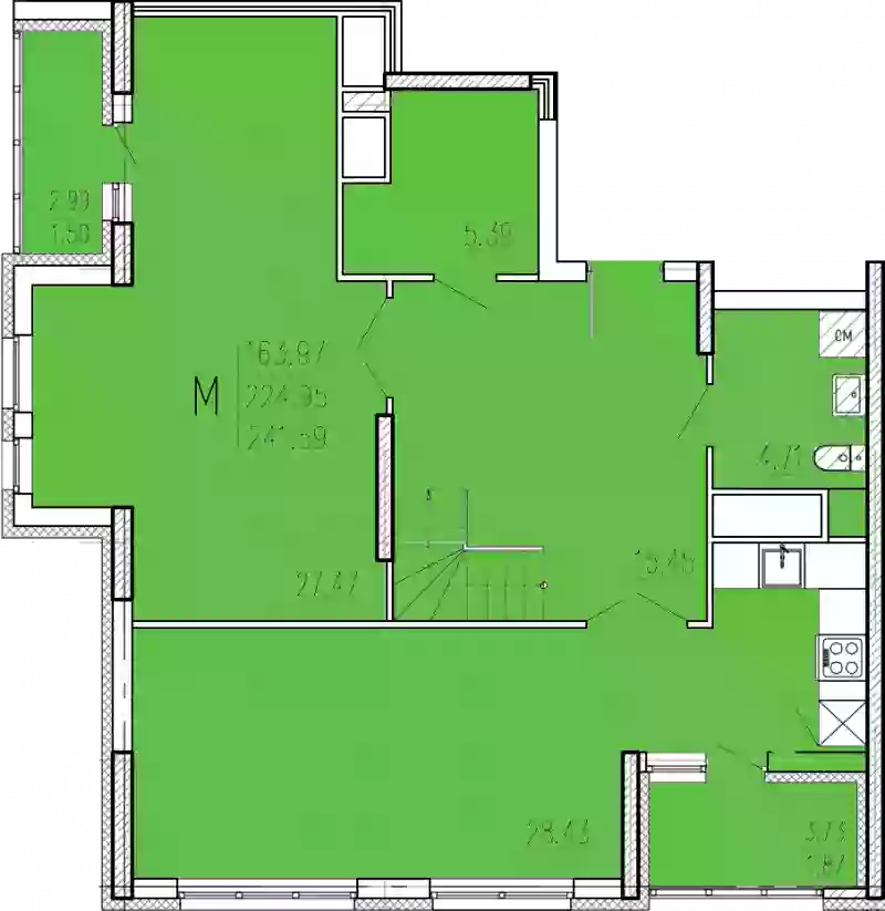 Продажа 5-комнатной новостройки, Пенза, улица Кордон Студеный,  47