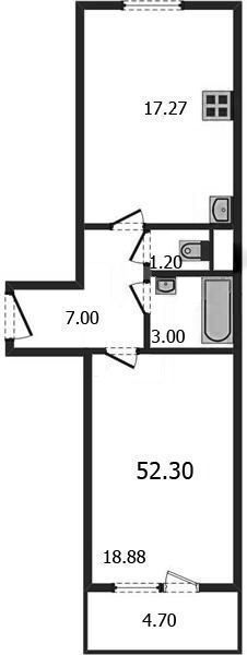 Продажа 1-комнатной новостройки, Пенза, проезд Можайского 3-й,  22