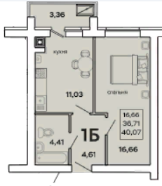 Продажа 1-комнатной новостройки, Пенза, улица Высокая,  14