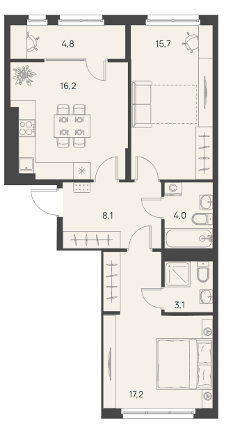 Продажа 2-комнатной новостройки, Пенза, Пензенская область,  г. Пенза