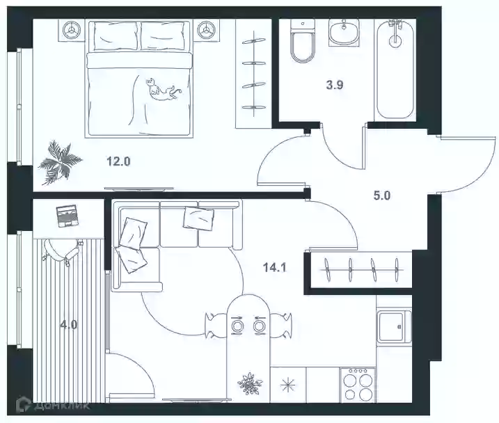 Продажа 1-комнатной новостройки, Пенза, улица 65-летия Победы,  1