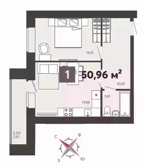 Продажа 1-комнатной новостройки, Пенза, улица 8 Марта,  31